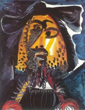 パブロ・ピカソ Painting - 人間の頭 95 1971 キュビスト パブロ・ピカソ